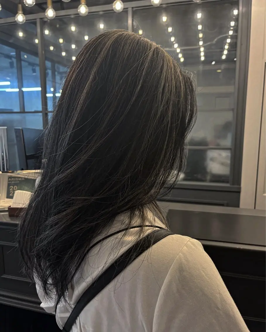 ロング ハイライト レイヤーカット ロング ショート･ボブ SHOTAのヘアスタイル