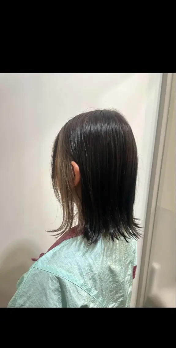 ミディアム ヘアカラー オオシマ ミユのヘアスタイル