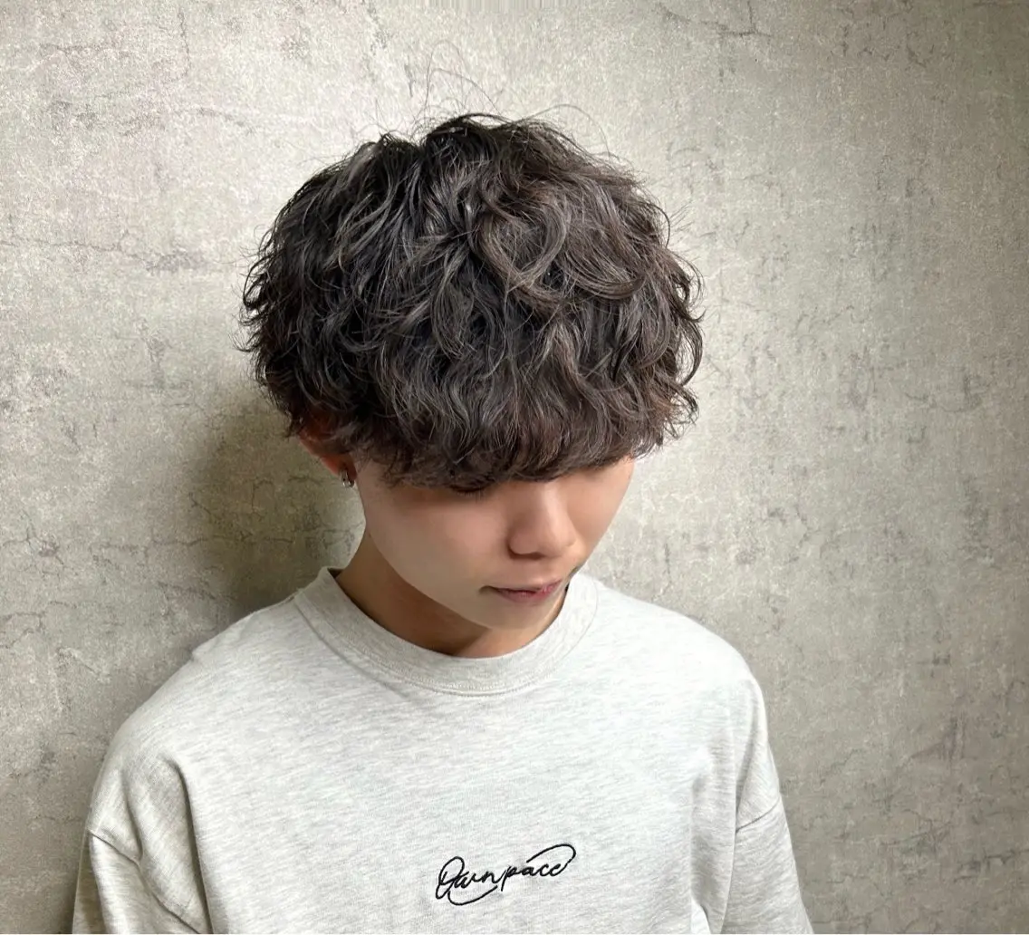 メンズカット+パーマの写真