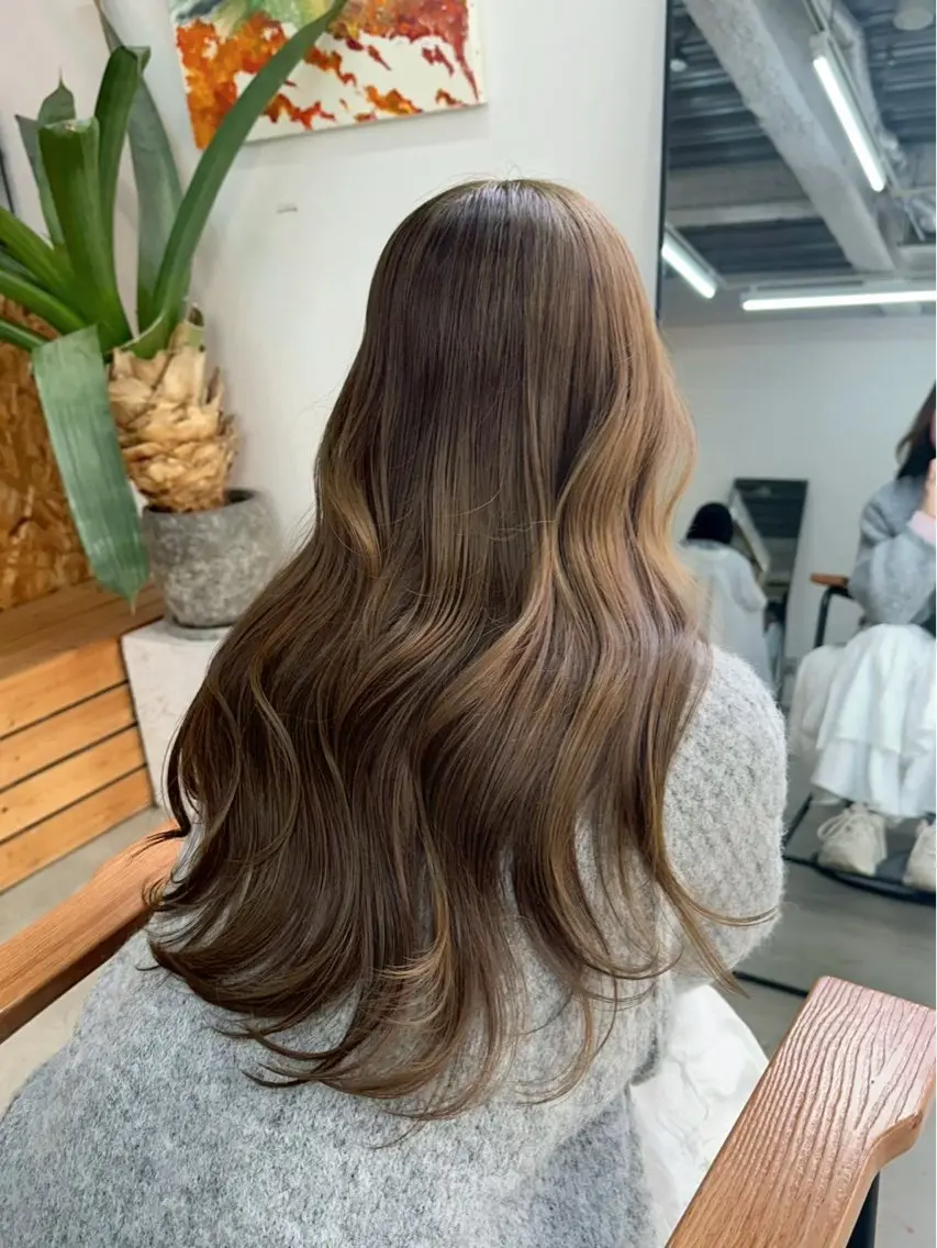 カラー カット ヘアカラー トリートメント まさと/ヘーゼルベー ジュ/レイヤーカットのヘアスタイル