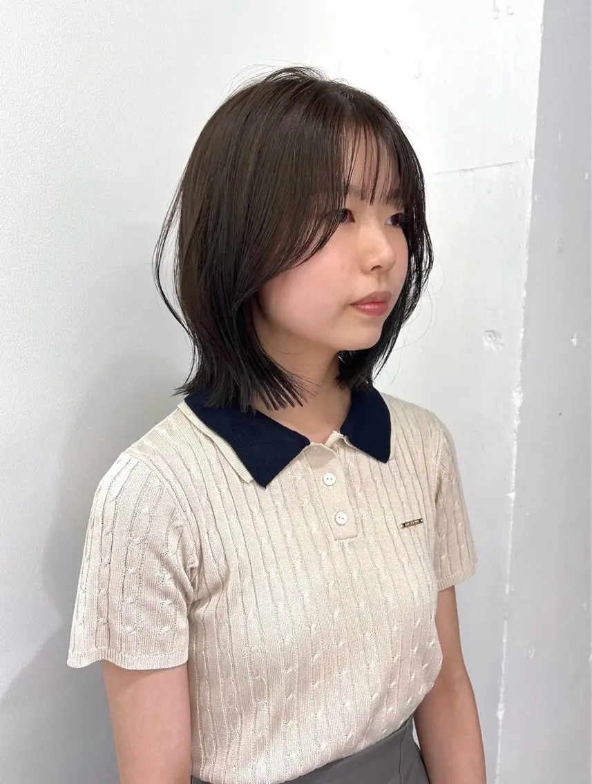 ミディアム カラー ヘアカラー トリートメント SALOWIN本山店 naoのヘアスタイル
