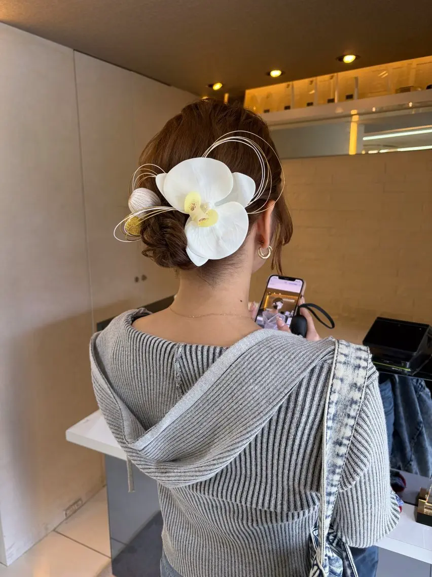 ヘアアレンジ 卒業式のヘアスタイル ヘアセット ヘアセット／眉毛カッ ト/Nana〻のヘアスタイル
