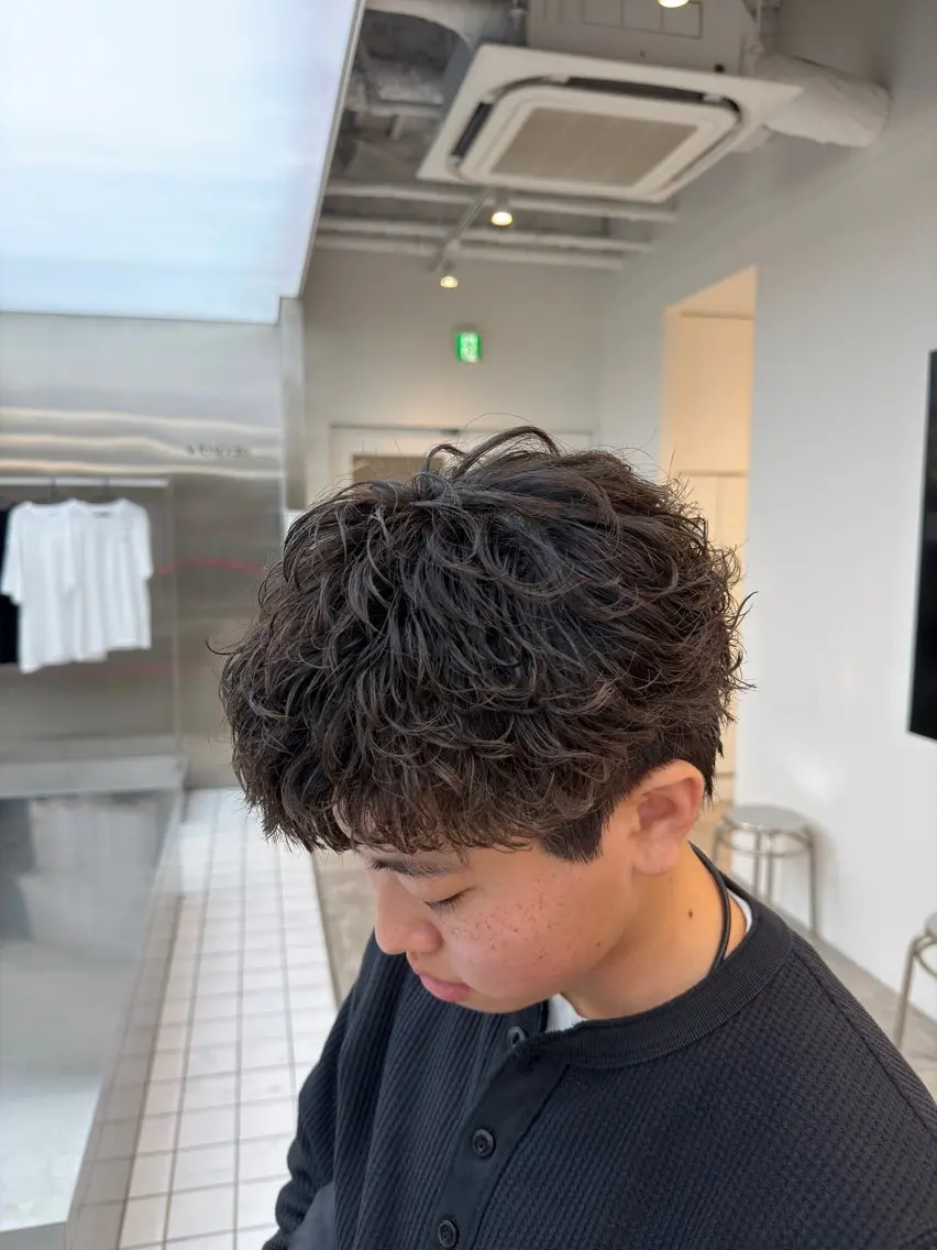 ショート パーマ カット パーマ fifth 児玉達哉 当日予約🙆のヘアスタイル