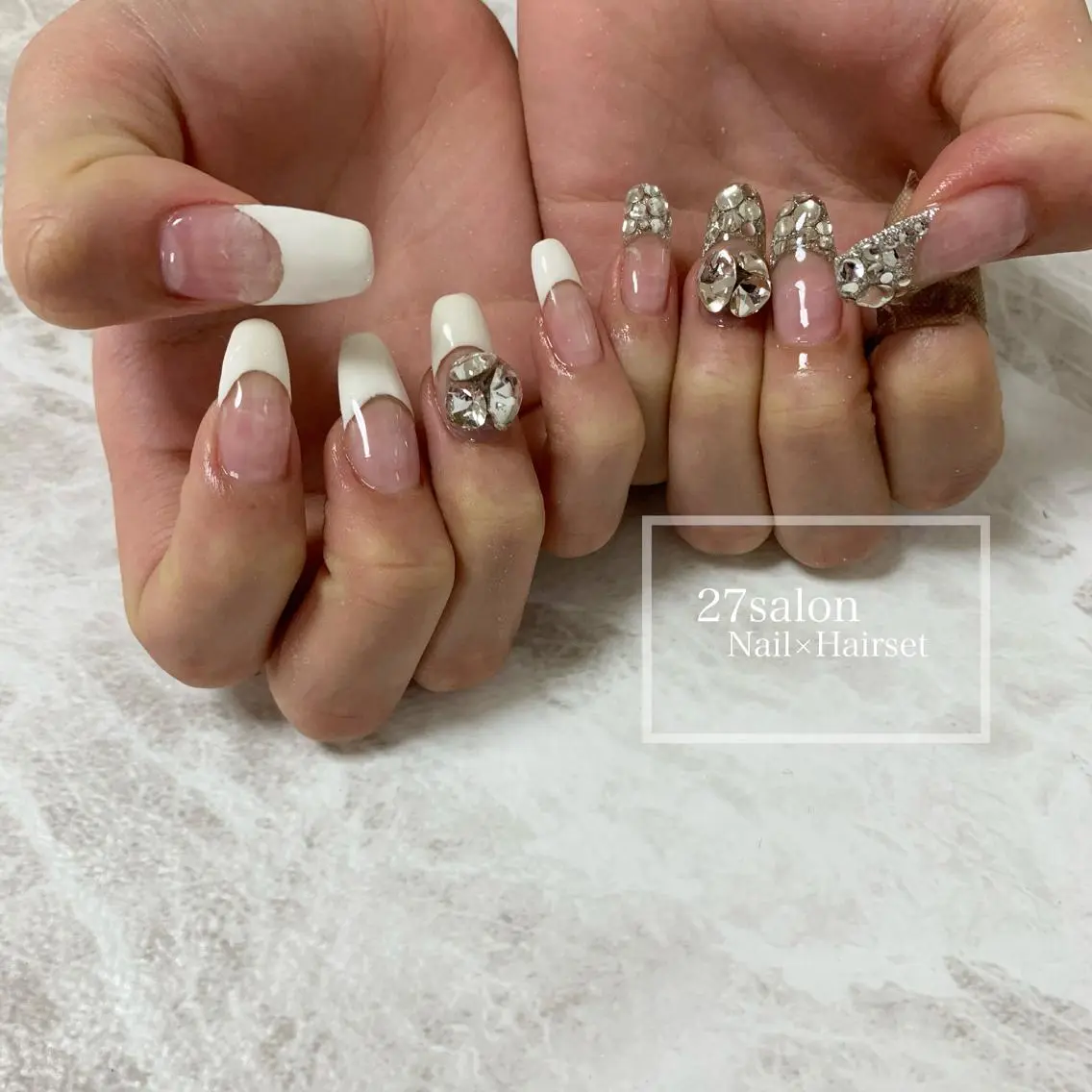 ネイル フレンチネイル 27salon yuinaのネイルデザイン