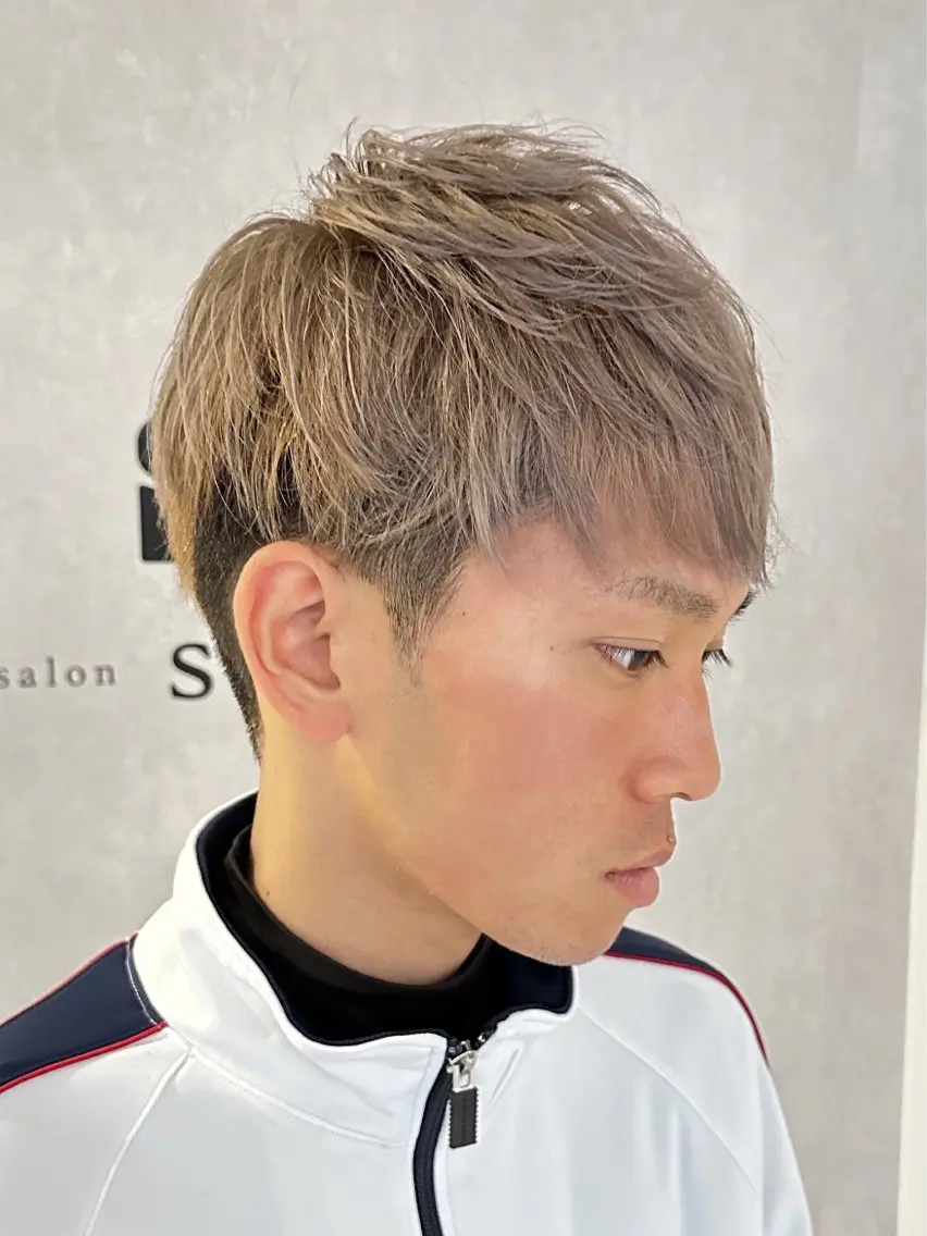 カラー メンズ 濱口 健慎のヘアスタイル
