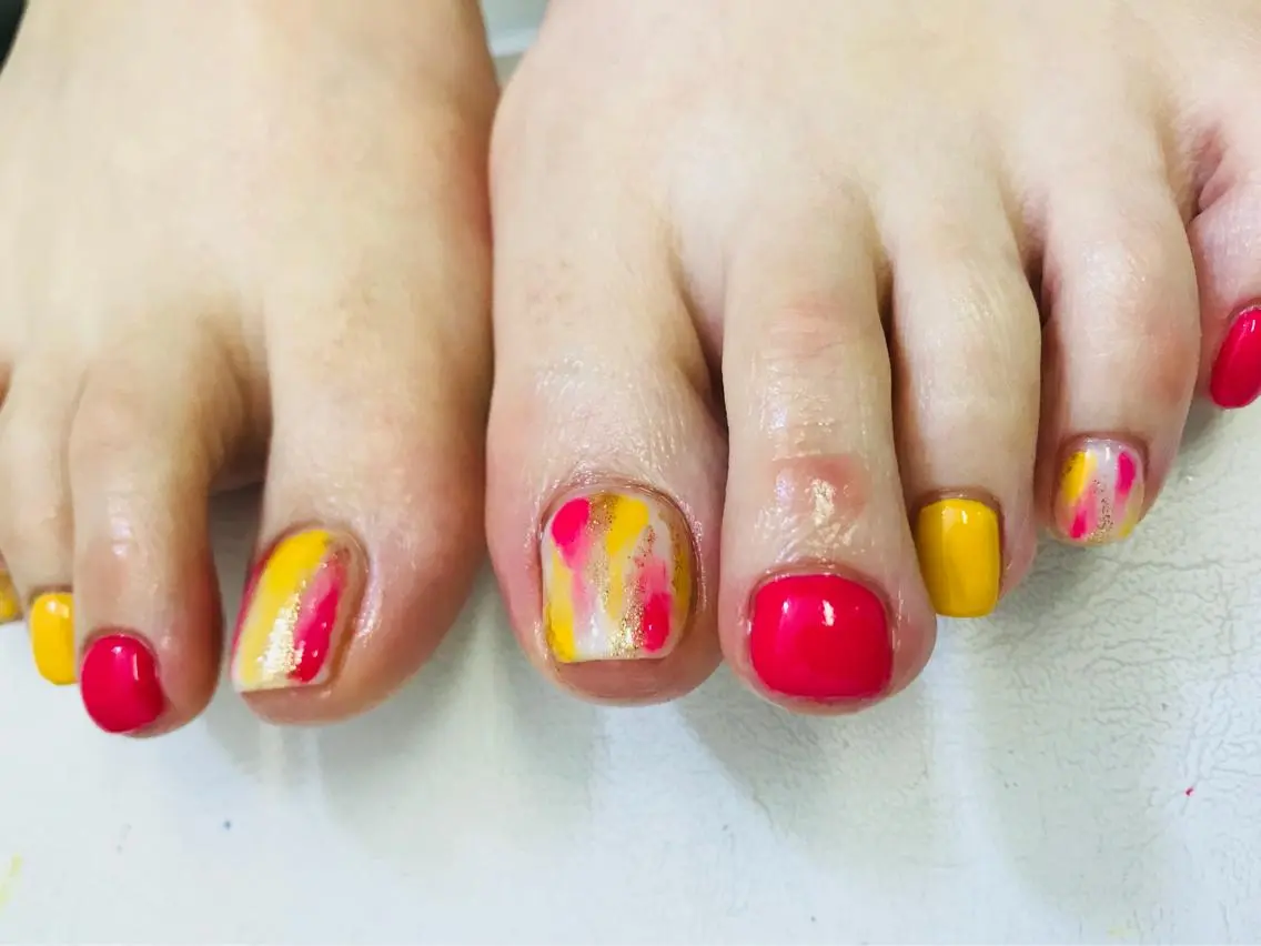 フット定額デザインネイルネイルの写真