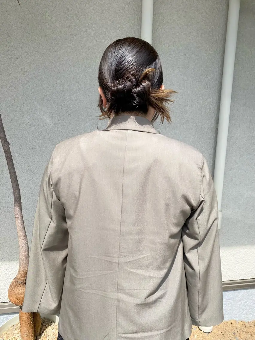 ミディアム ヘアセット 桑原 菜摘のヘアスタイル