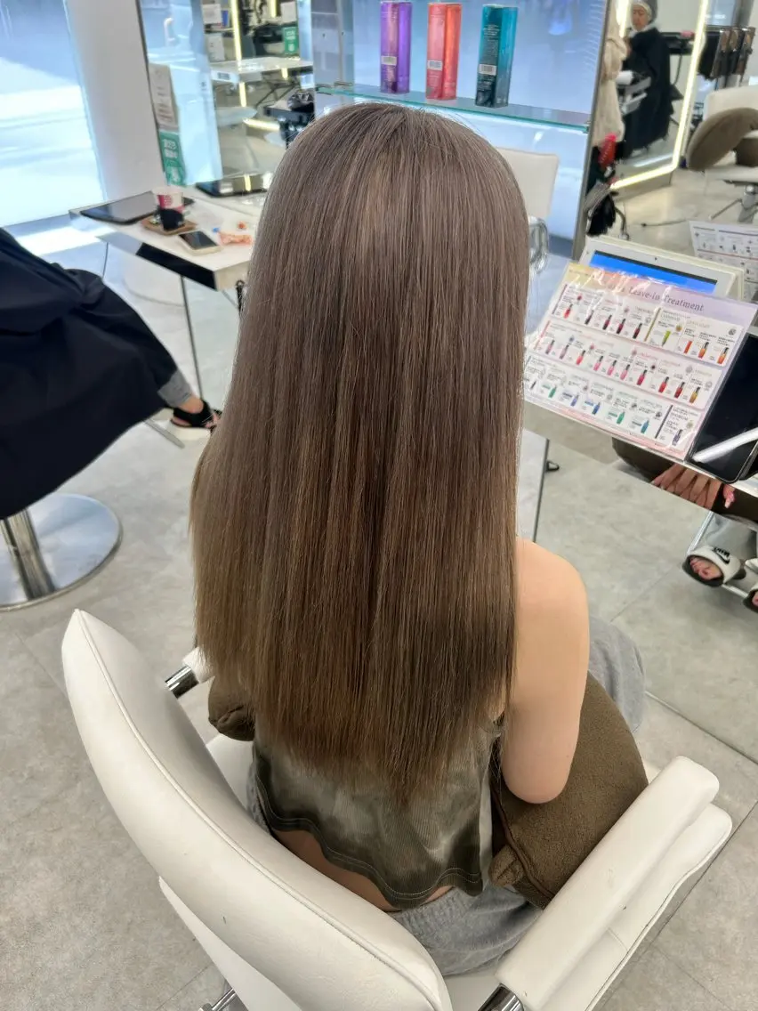 ロング カラー ヘアカラー ヘッドスパ 透明感カラー/ヘアア レンジ/はるか🤍のヘアスタイル