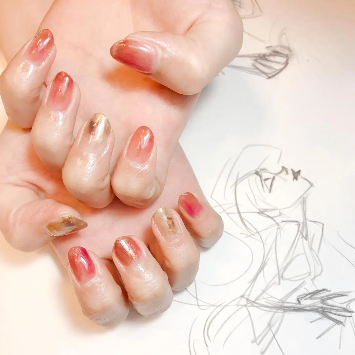 ネイル ニュアンスネイル owlnail /持込みデザイン専門のネイルデザイン
