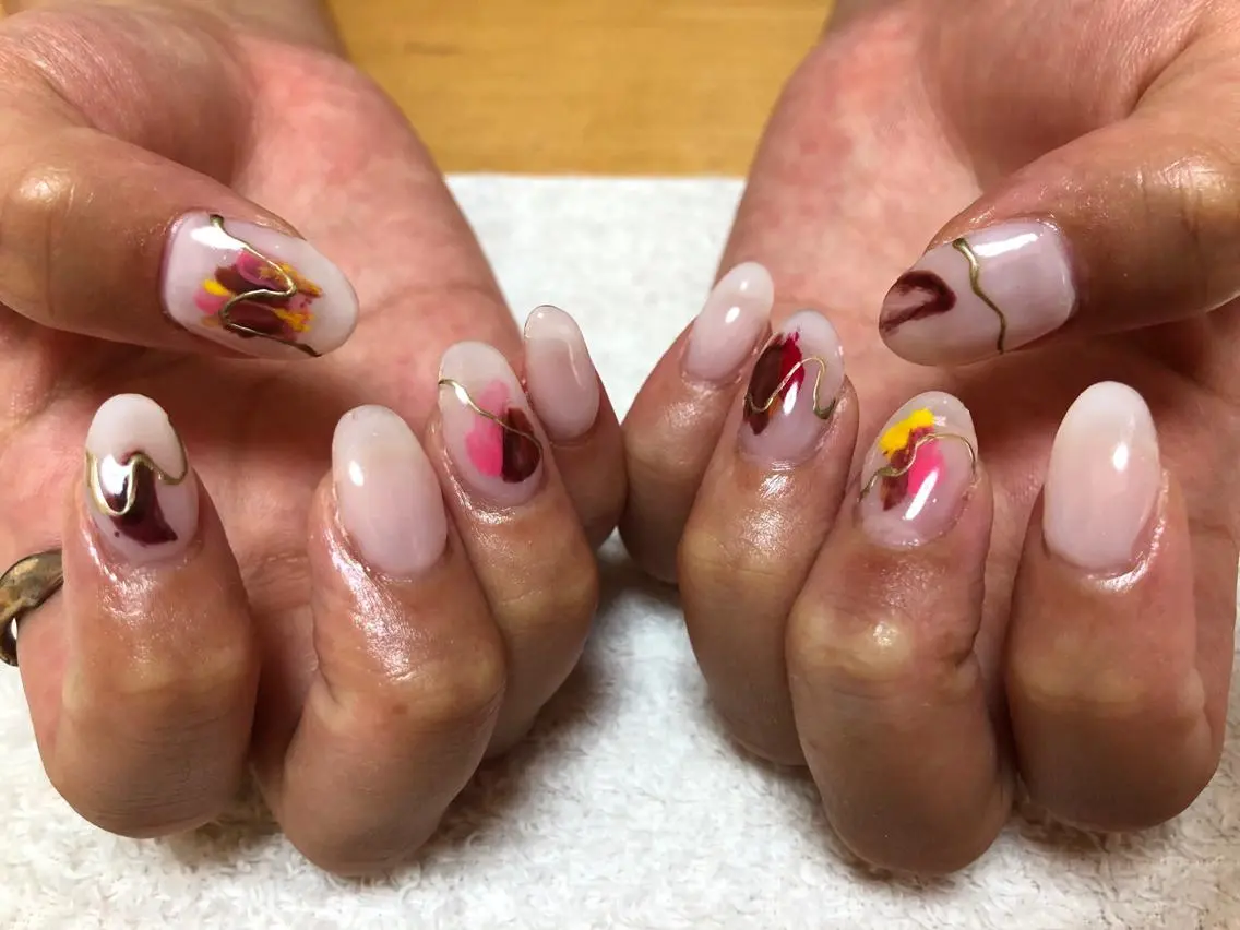 ネイル ハンドネイル private_ salon.Leaのネイルデザイン
