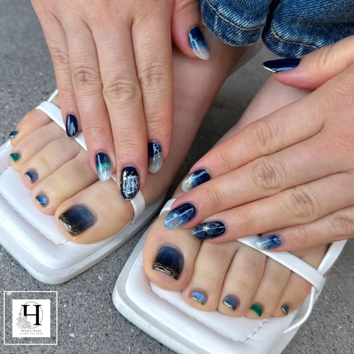 ネイル フットネイル Kao hana-nailのネイルデザイン