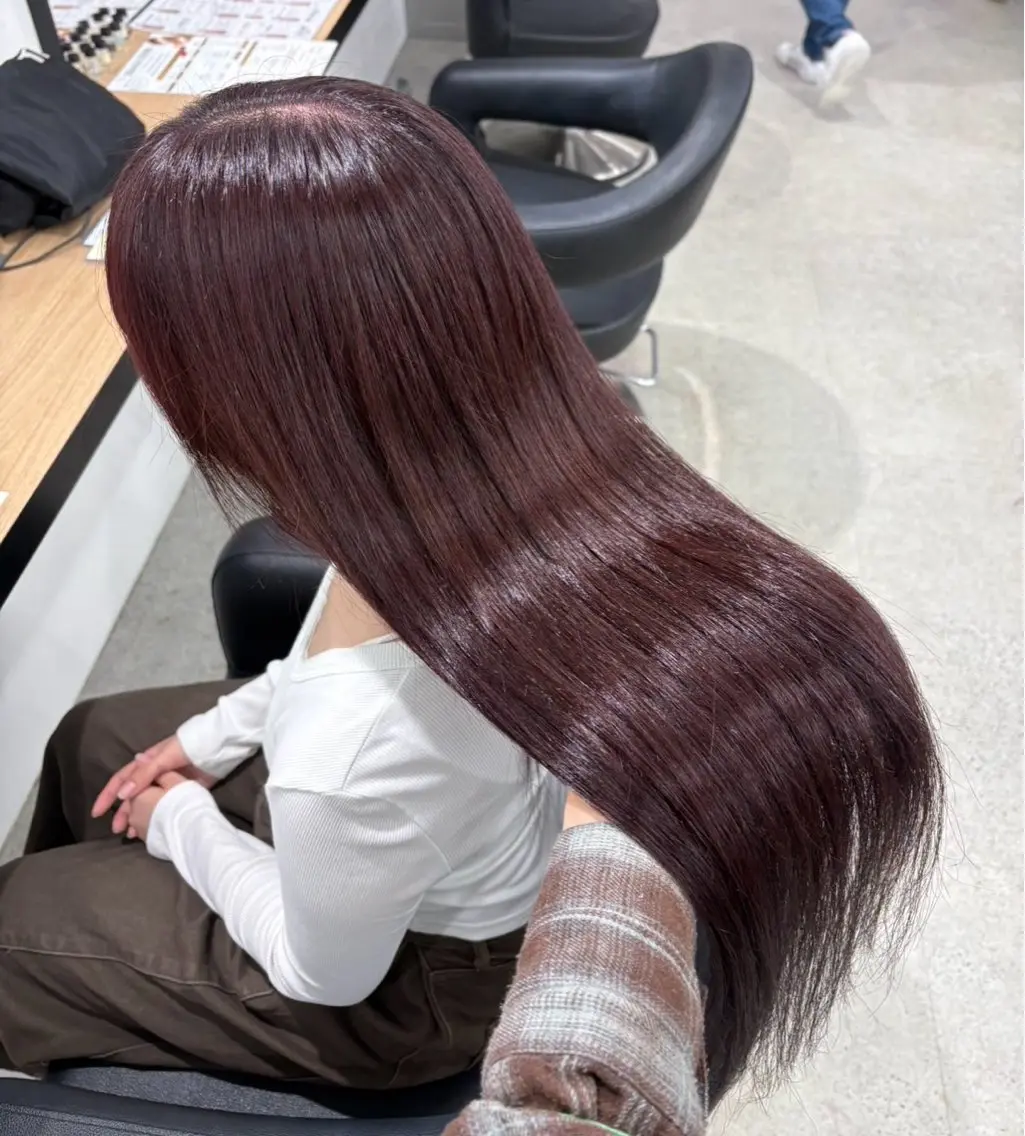 ロング ヘアカラー miku/ラベンダー 透明感カラー🪻❤︎のヘアスタイル