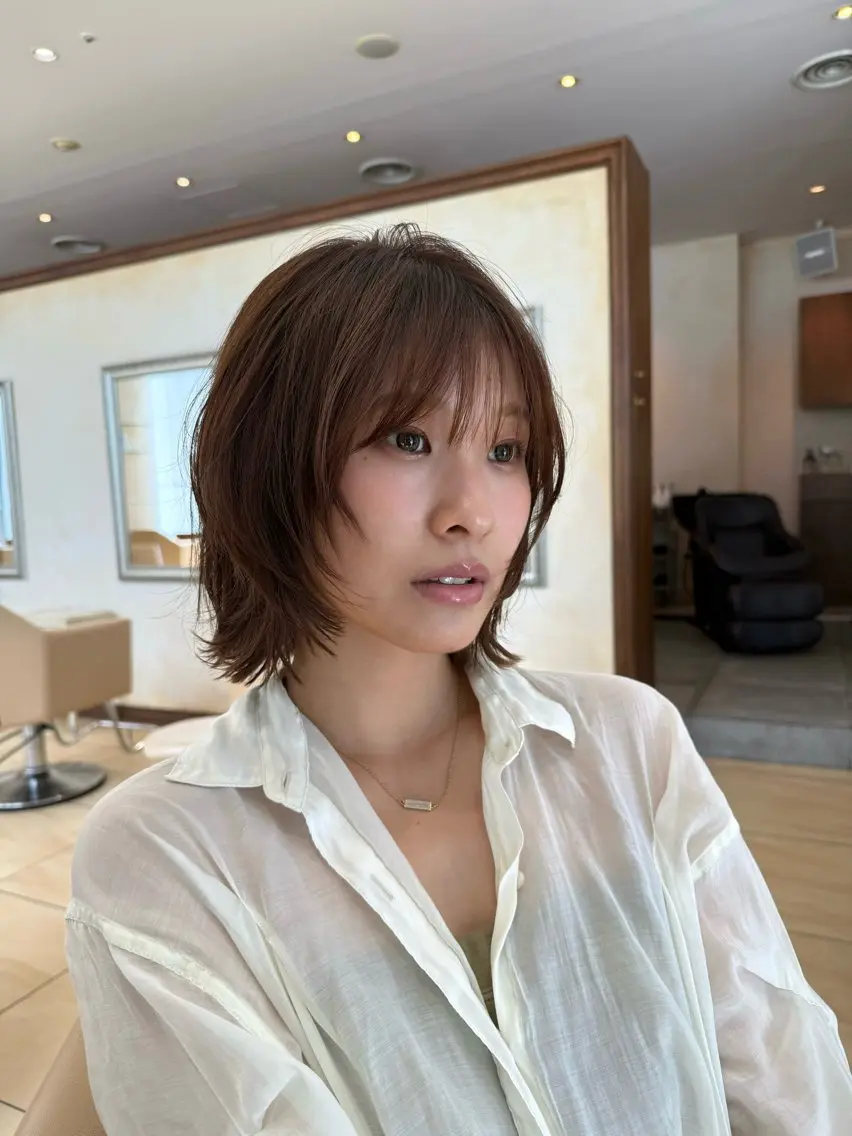 ショート ボブレイヤー ボブ レイヤーカット wada  rina /ショートボブのヘアスタイル