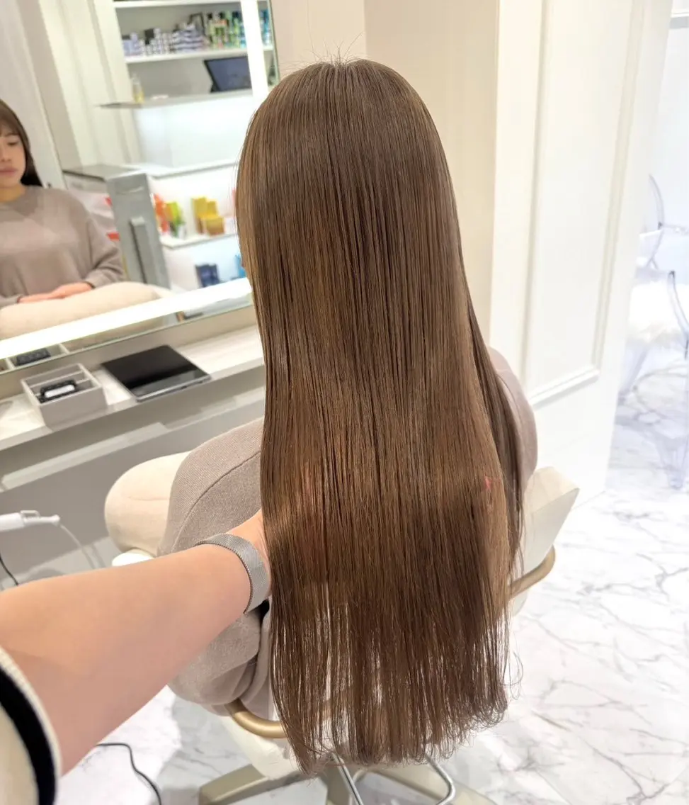 ロング カラー ヘアカラー ParveMix🍀 藤原愛未のヘアスタイル
