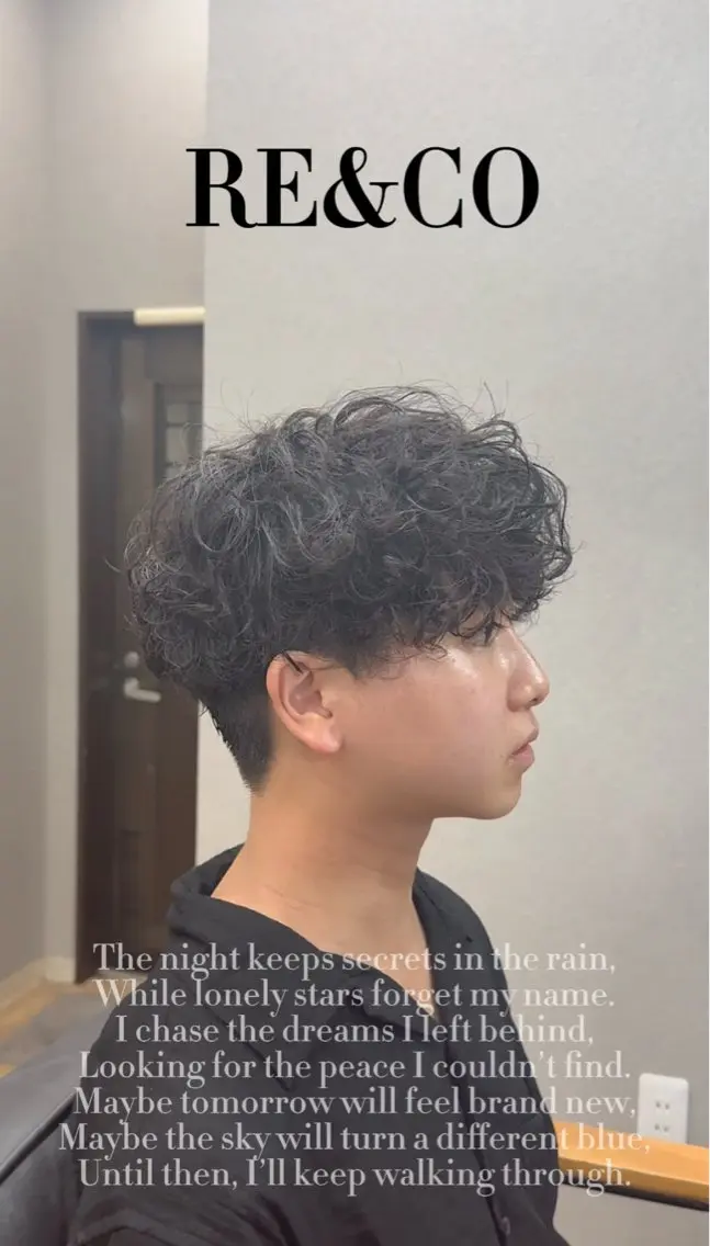 ショート パーマ カット パーマ RE&COメンズ専門 リュウタのヘアスタイル