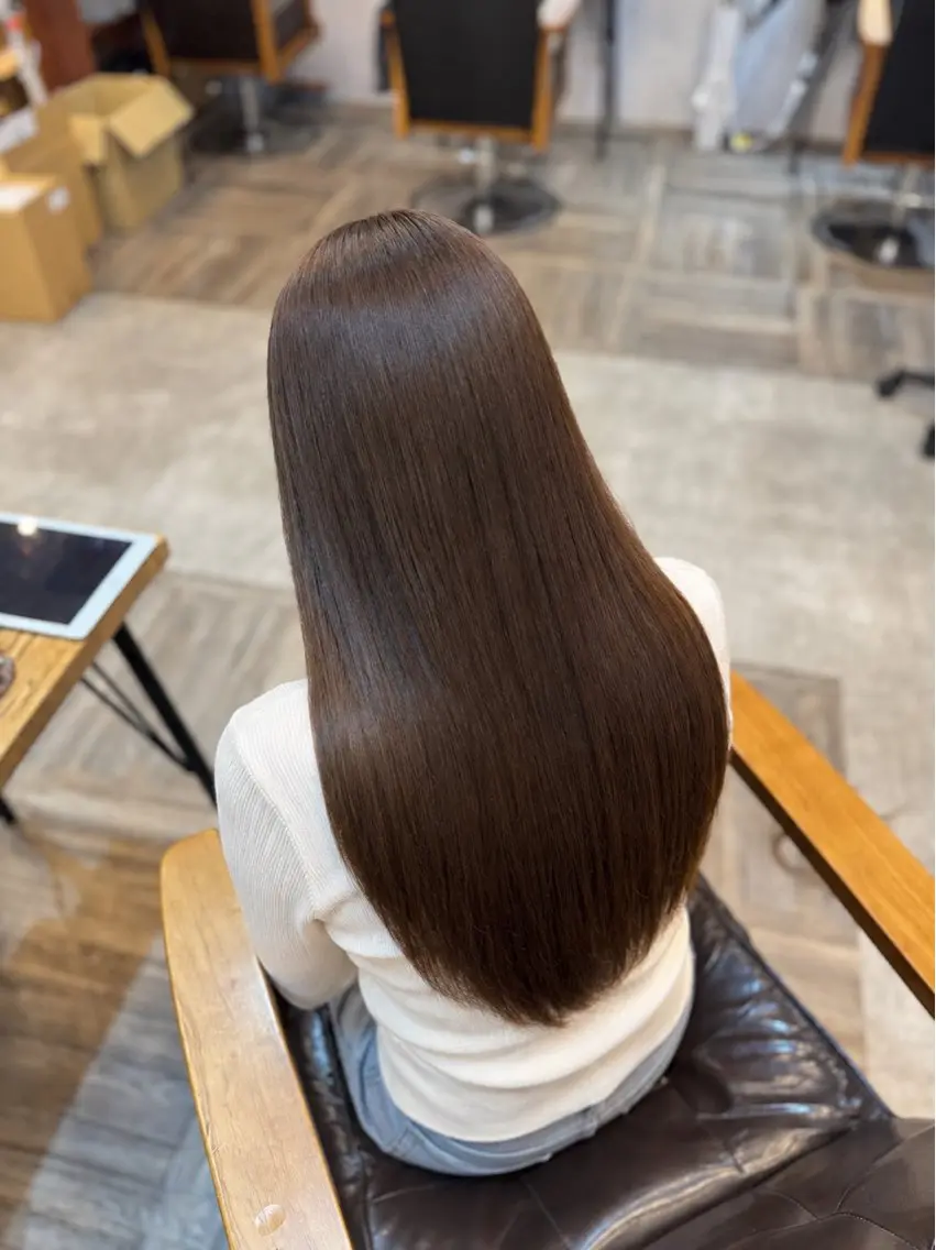 ロング カット 縮毛矯正 トリートメント パーマ/縮毛矯正🍀 鎌田 和希のヘアスタイル