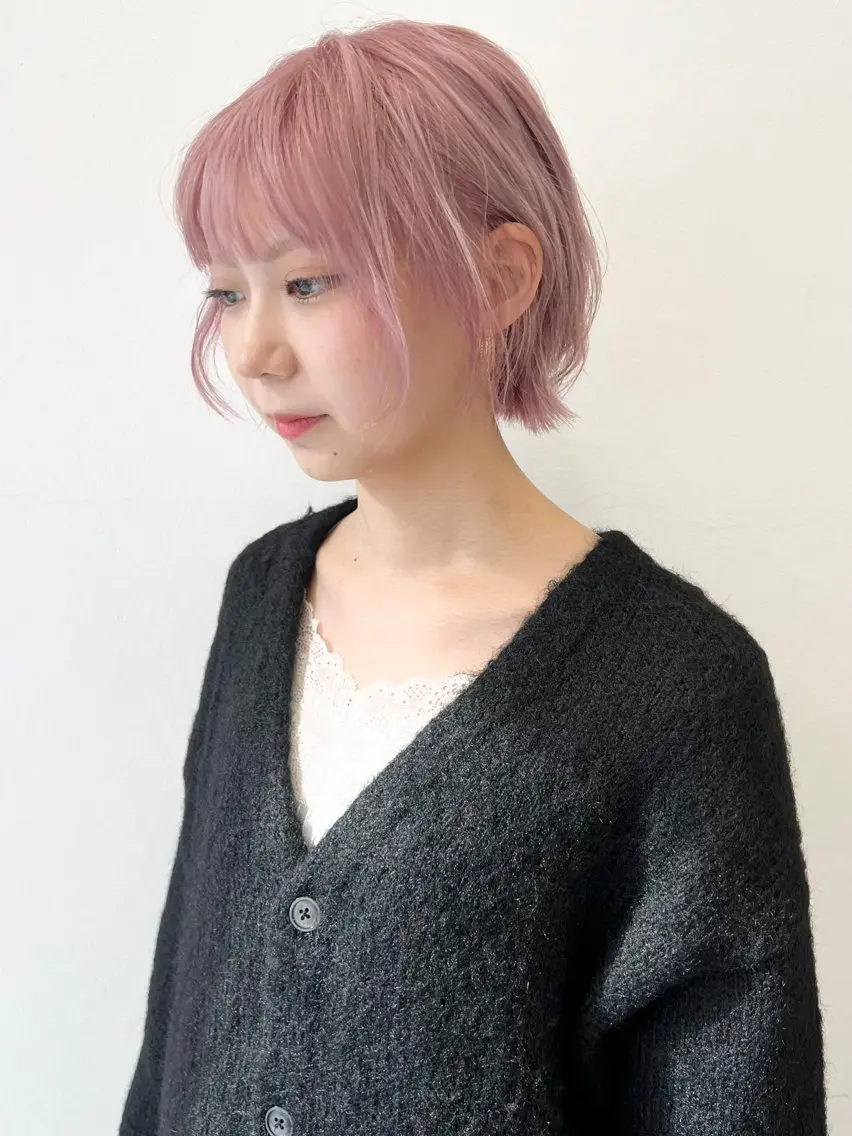 ショート カラー カット ヘアカラー トリートメント HARU//原宿🤍 リピート率NO.1のヘアスタイル