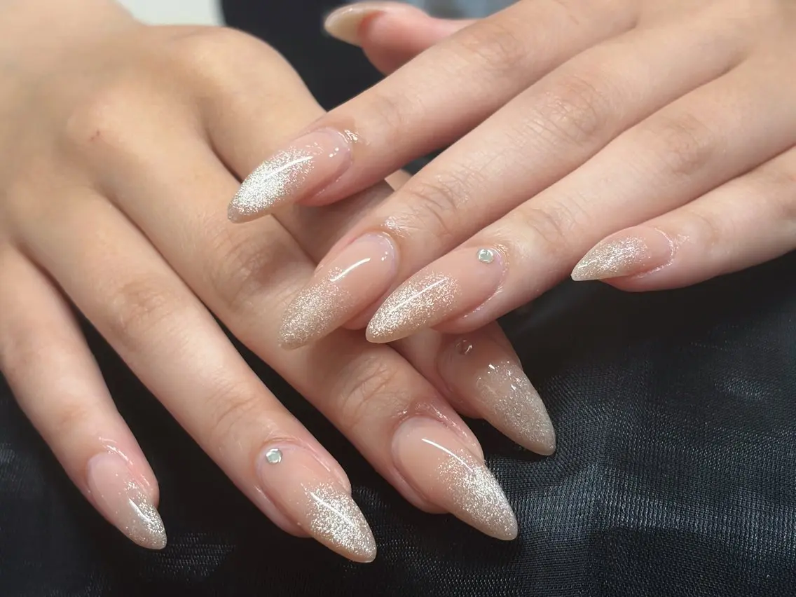 ネイル スカルプネイル シンプルネイル Lu nailsalonのネイルデザイン