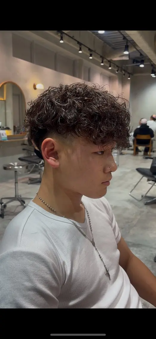 パーマ メンズ カット パーマ fifth 清水睦月のヘアスタイル