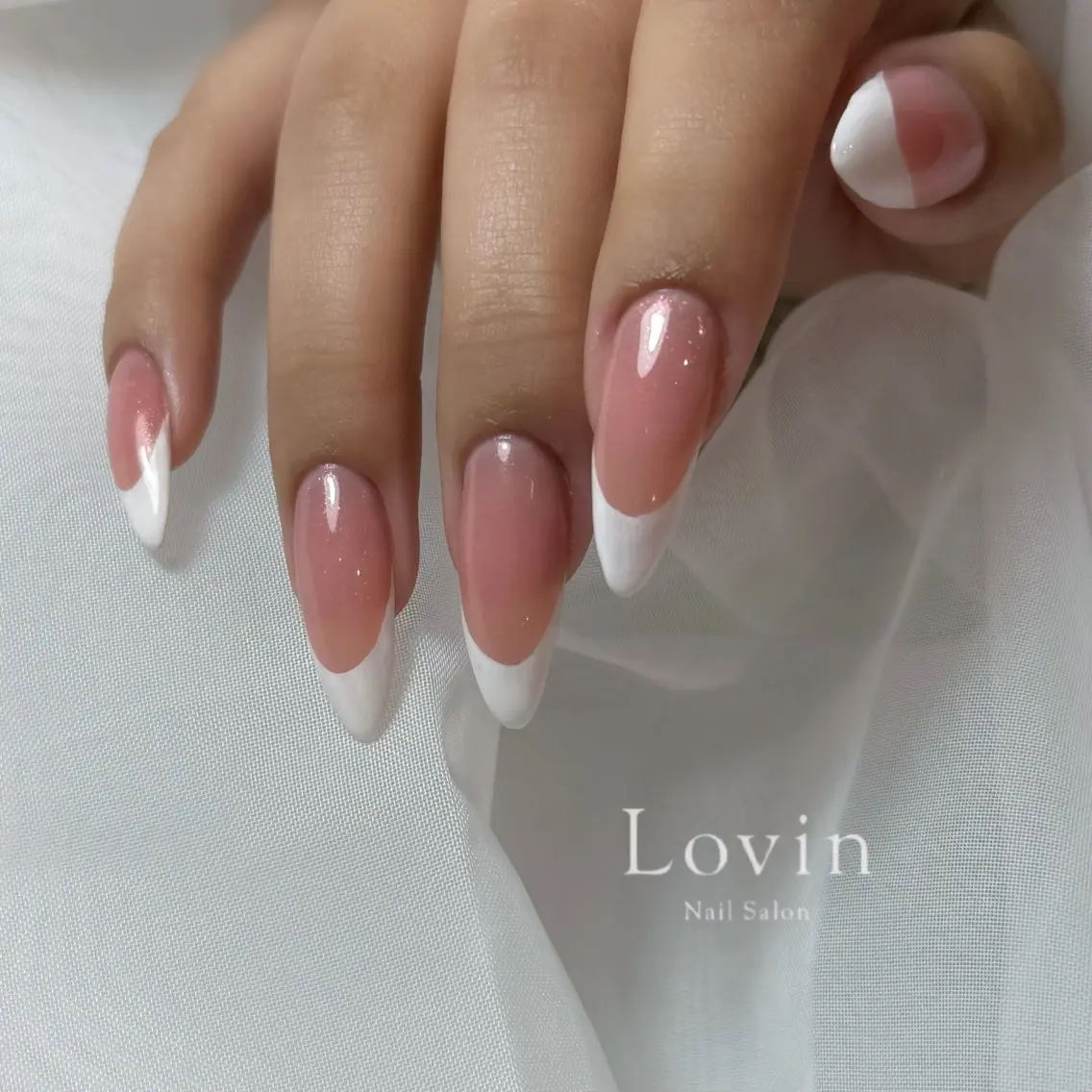 ネイル フレンチネイル シンプルネイル ハンドネイル (パラジェル専門店) Lisaのネイルデザイン