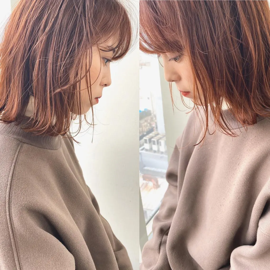 ミディアム カット ヘアカラー トリートメント 小澤大輔 YOLO hairのヘアスタイル