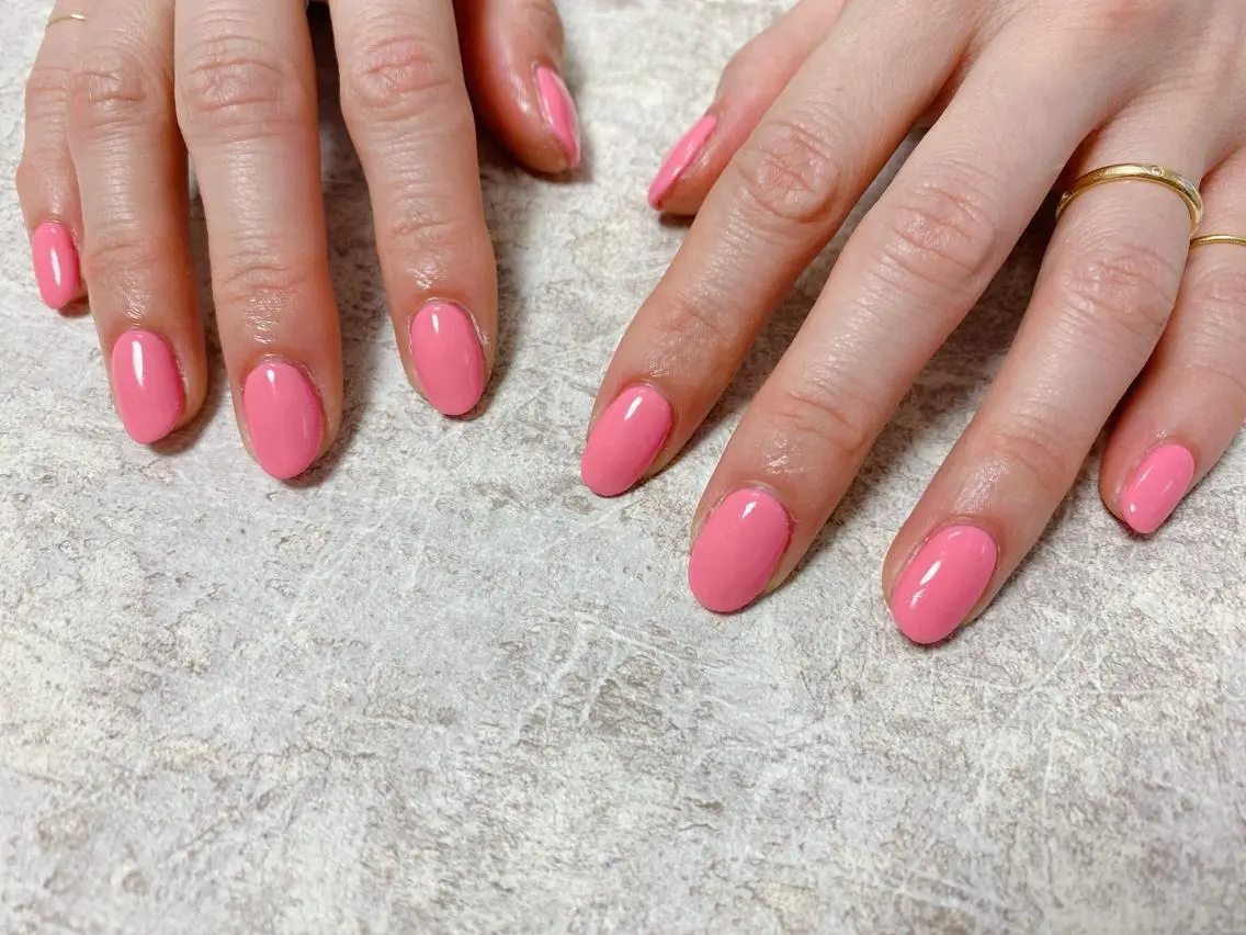 ネイル ピンク ハンドネイル mogunail &blowのネイルデザイン