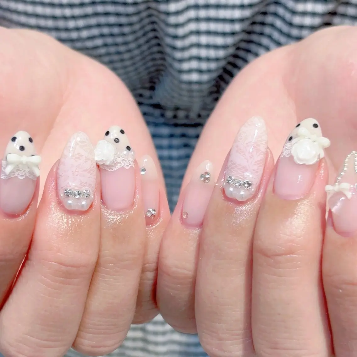 ネイル ハンドネイル 🩰ミキ/韓国♡ 大人girlyネイルのネイルデザイン