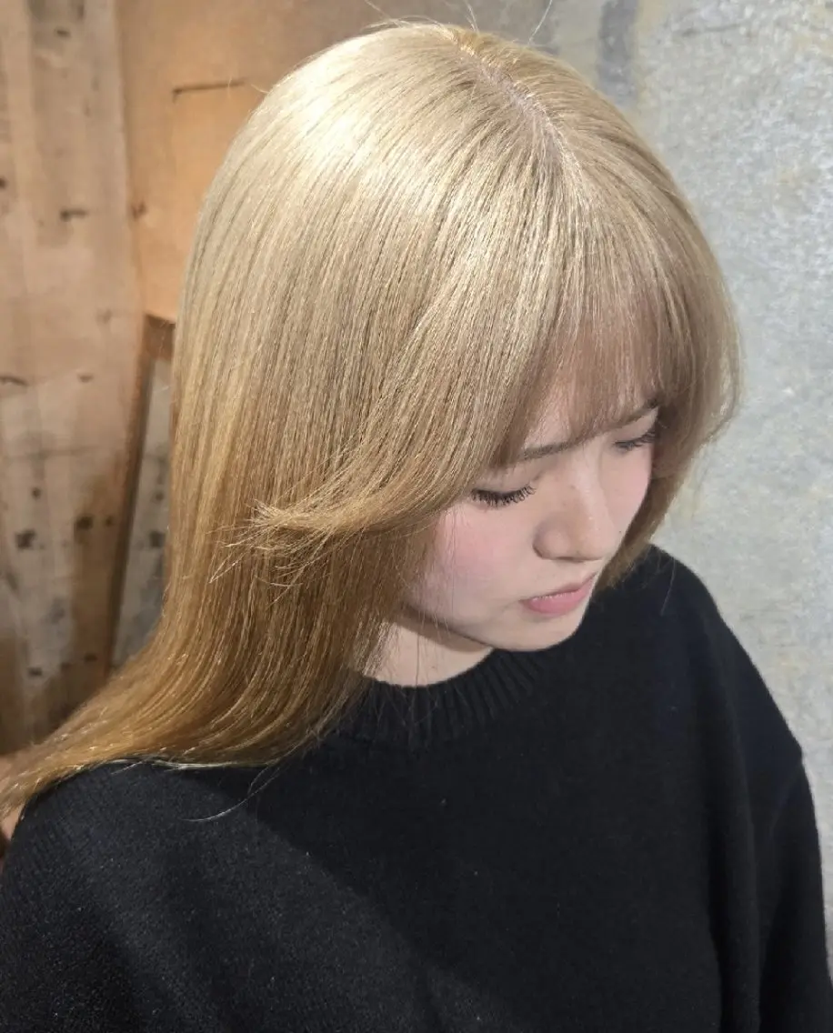 カラー 艶髪縮毛矯正×透明感 カラー◎mikuのヘアスタイル