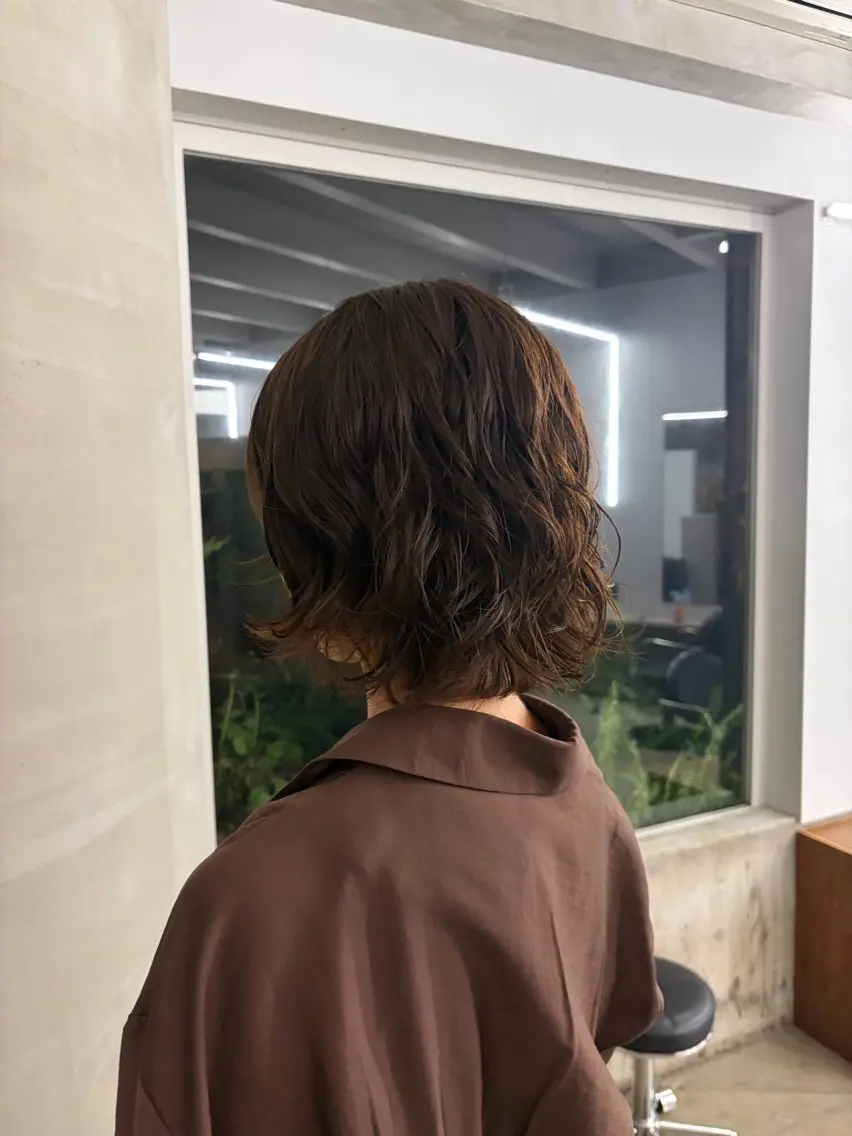 ミディアム パーマ yuna 🌻のヘアスタイル