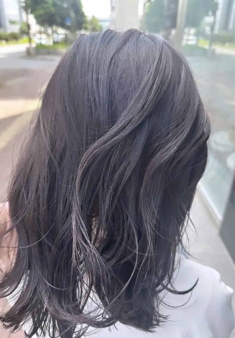 ミディアム カラー ラベンダーカラー 和田 直也のヘアスタイル