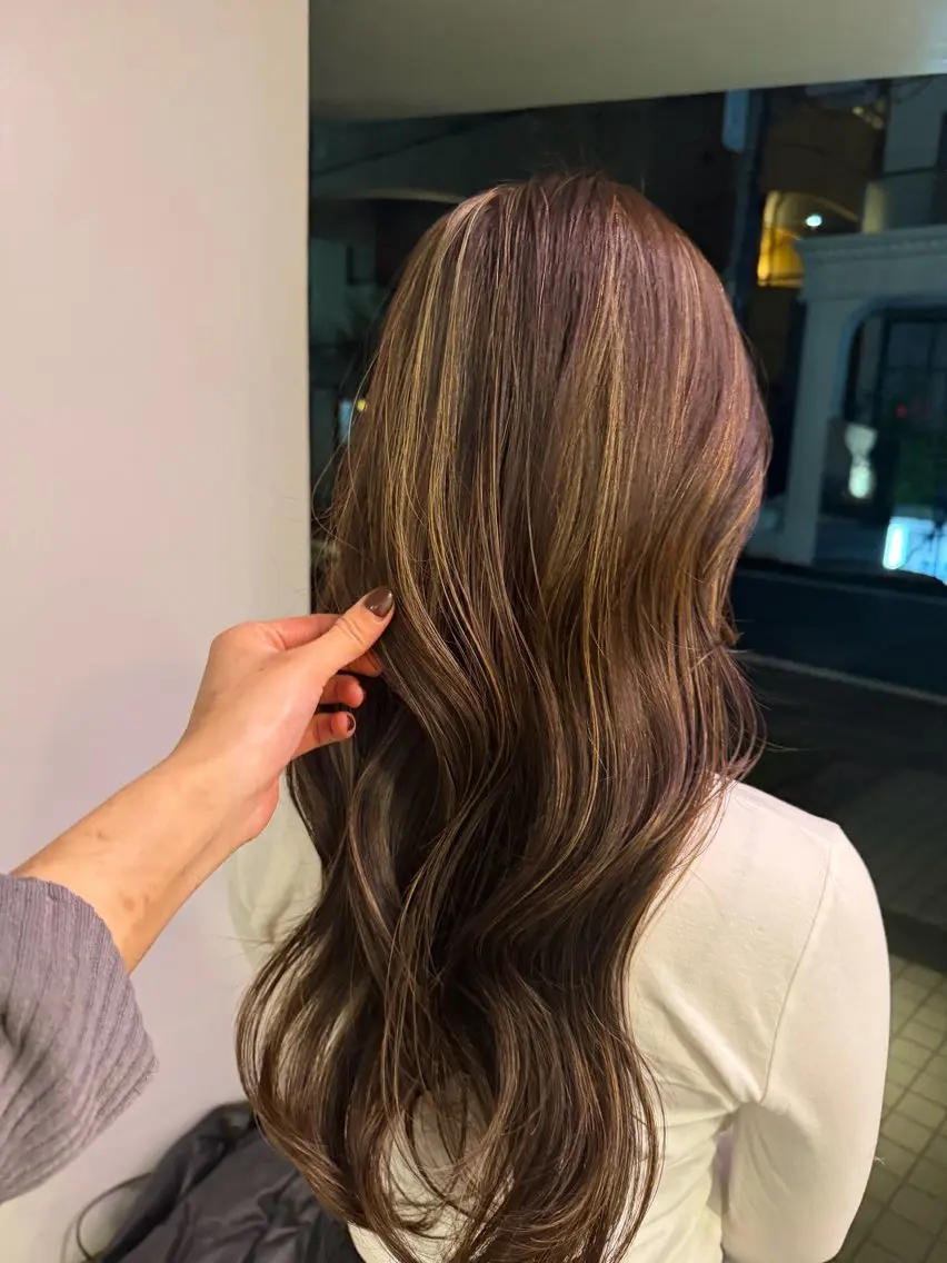 カラー ハイライトカラー ヘアカラー nana ♡のヘアスタイル