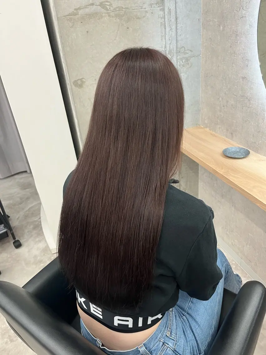 ロング 奥野JAPAN🌈 艶髪カラーのヘアスタイル
