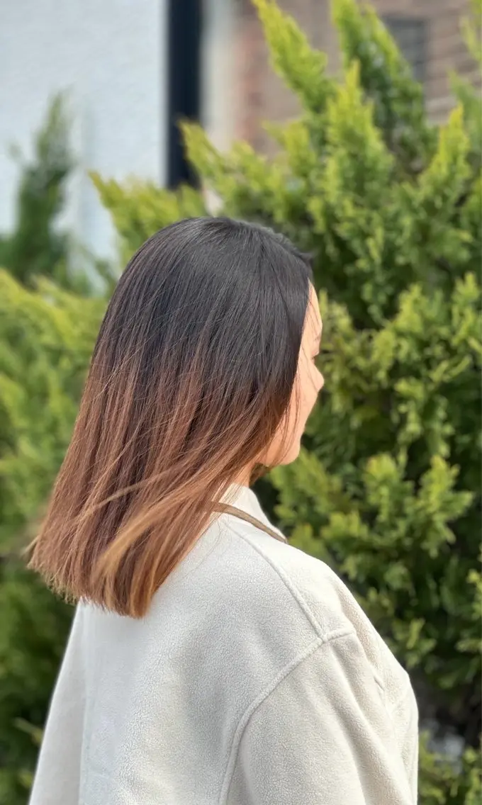 セミロング 石黒 可歩のヘアスタイル