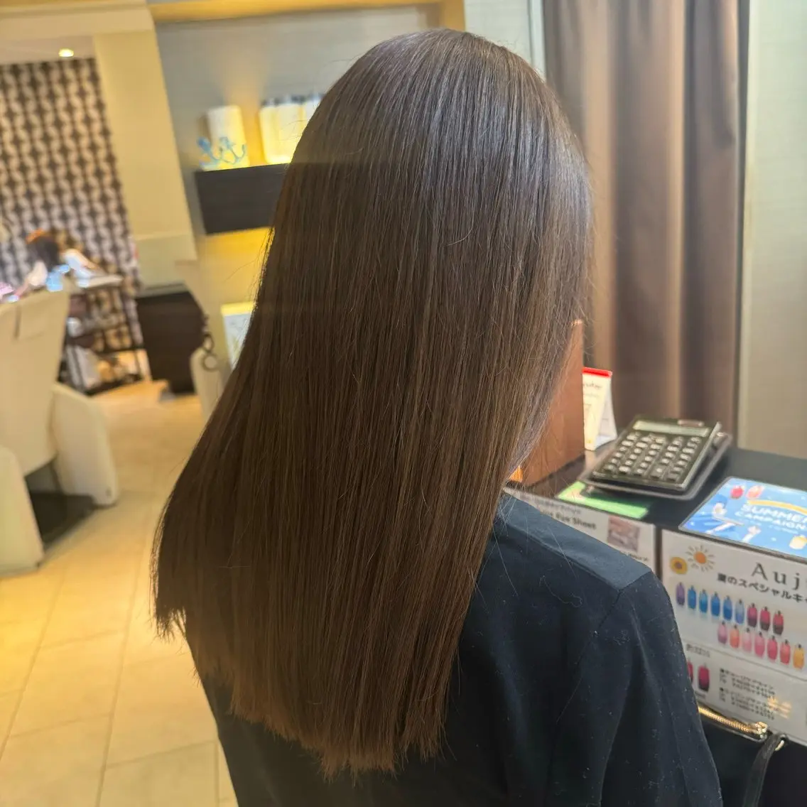 ロング カラー トリートメント 🍒暖色カラー🍒 ✨髪質改善✨西村亜弥のヘアスタイル