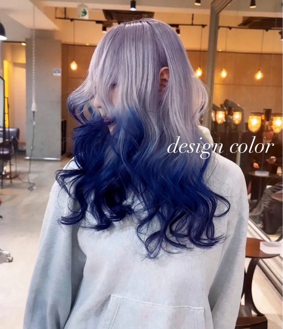 ロング カラー カット ヘアカラー トリートメント ヘアセット 💜ハイトーン💛 マジカルかいちゃんのヘアスタイル