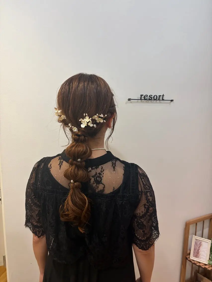 ロング ヘアセット 北川 智花のヘアスタイル