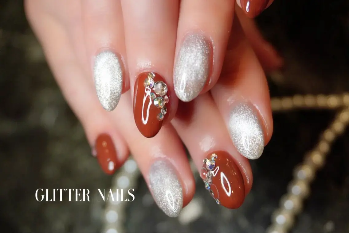 ネイル ハンドネイル glitter na ils AYAのネイルデザイン
