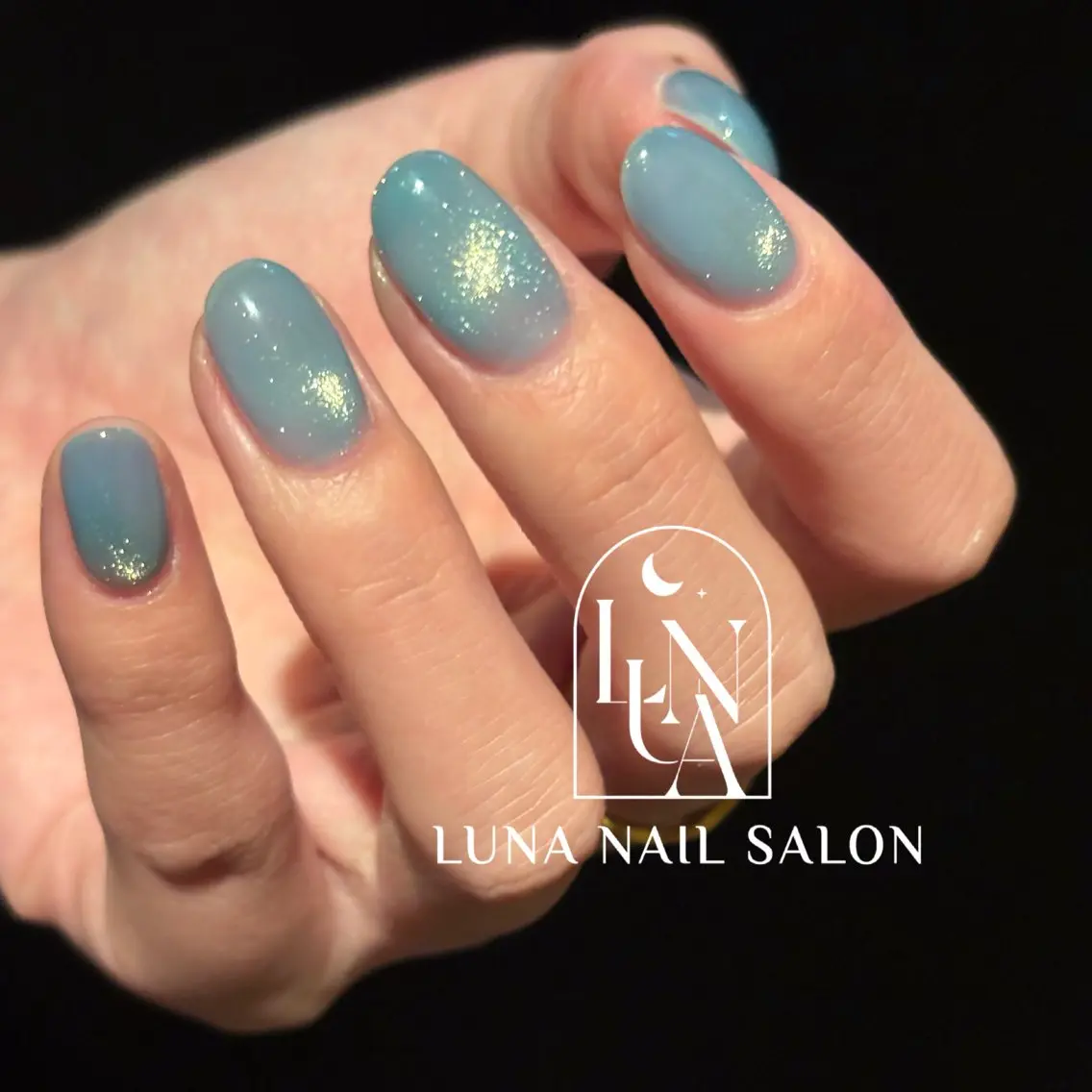 ネイル アートネイル フレンチネイル ジェルネイル ガラスフレンチ 韓国ネイル ハンドネイル ハンドケア LUNA Nail salon💕のネイルデザイン