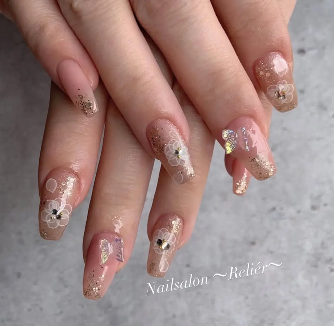 ネイル アートネイル ピンク ハンドネイル Nailsalon 〜Reliér〜のネイルデザイン