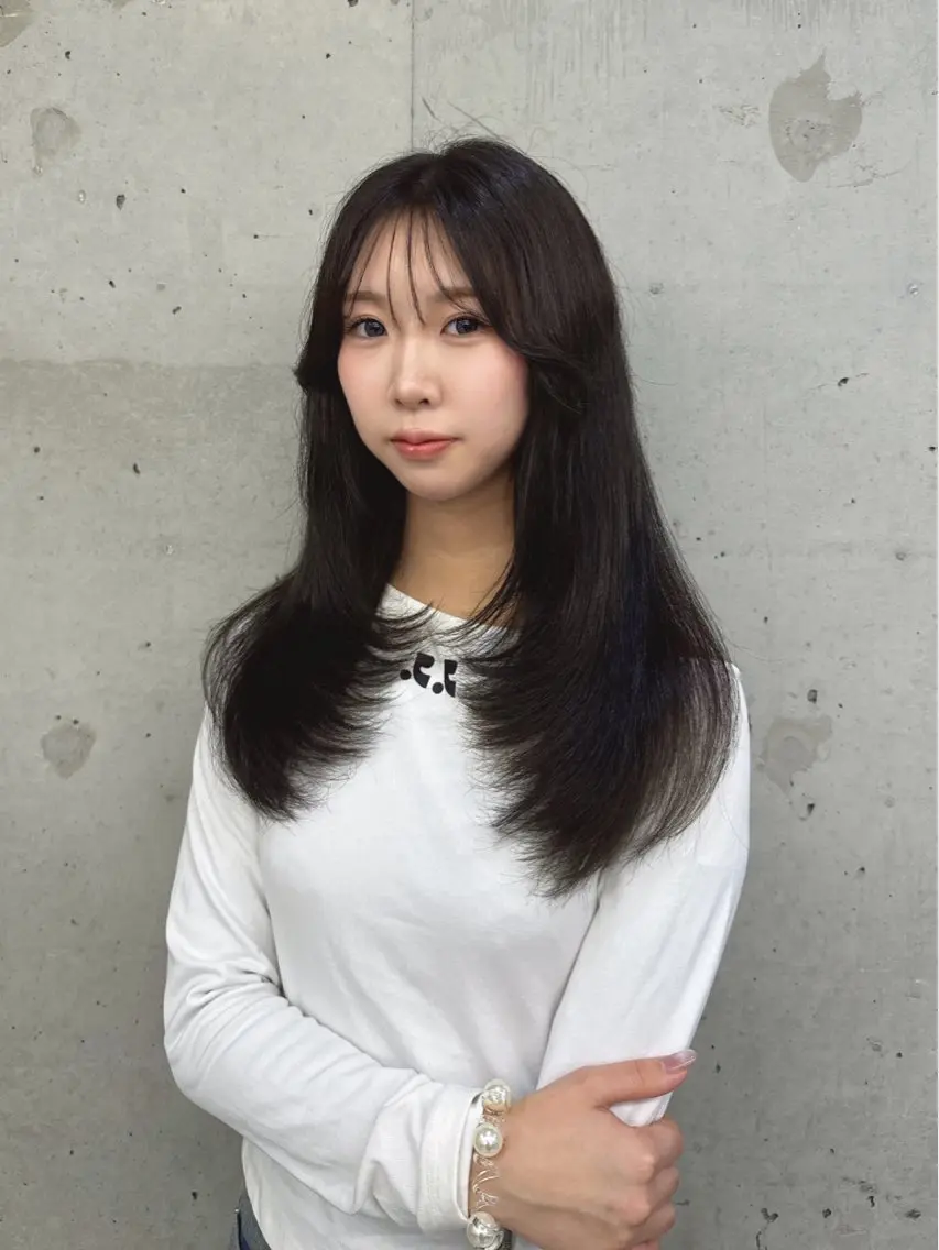 ロング カット ヘアカラー トリートメント Hinane ‪❤︎‬のヘアスタイル
