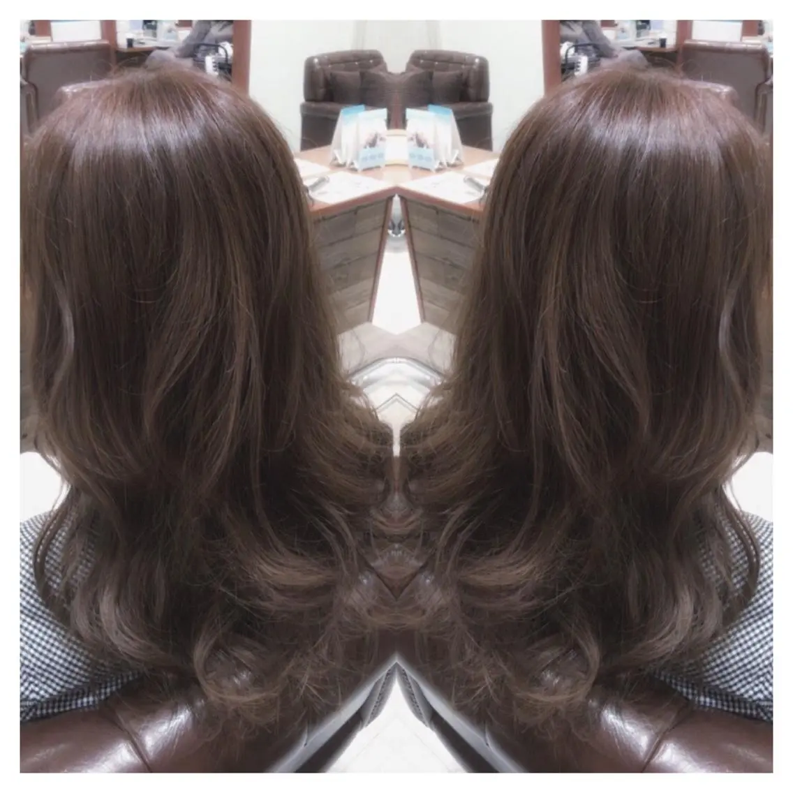 ミディアム セミロング ロング カラー biscohair 髪にドラマを。のヘアスタイル