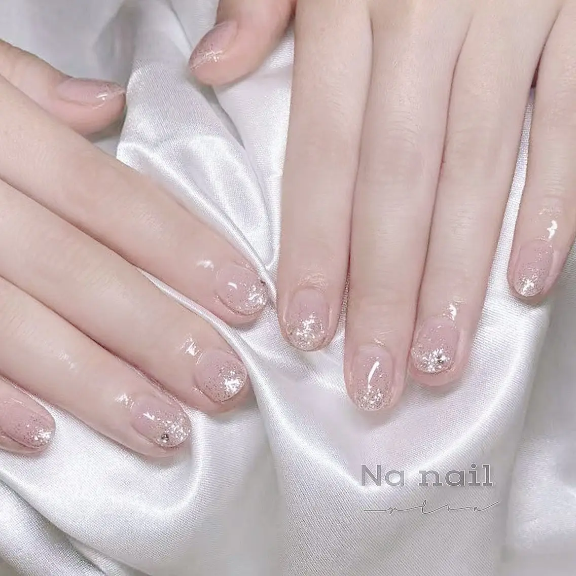 ネイル チークネイル フラッシュネイル フレンチネイル ジェルネイル グラデーション ハンドネイル ハンドケア CC Nail 高田馬場のネイルデザイン
