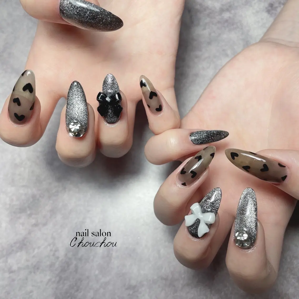 Bプラン💅💓（持ち込みデザイン）‼️オフ無料‼️今季大人気マグネットネイルも定額で出来ちゃう❤️‍🔥❤️‍🔥の写真