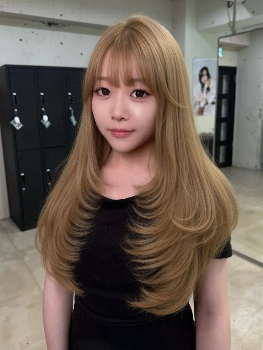 ロング カラー 透明感艶カラー♡ トレンドヘア♡アユミのヘアスタイル