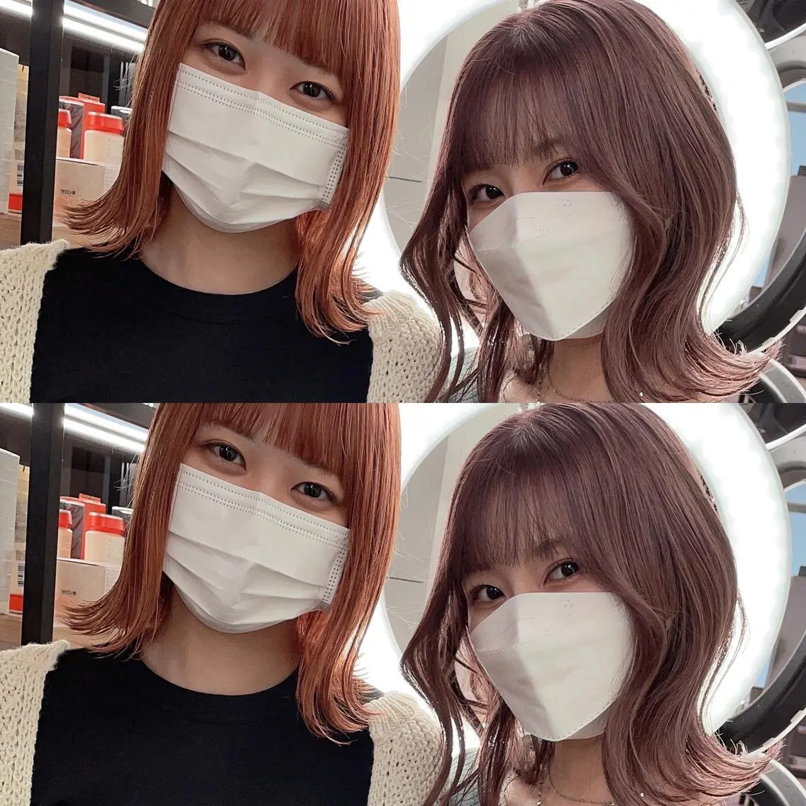 ミディアム カラー ブリーチ カット ヘアカラー トリートメント ヘアセット 💜ハイトーン💛 マジカルかいちゃんのヘアスタイル