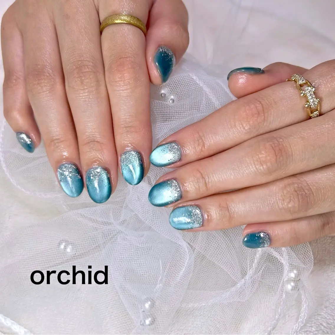 ネイル ハンドネイル orchid ♡オーキッドのネイルデザイン