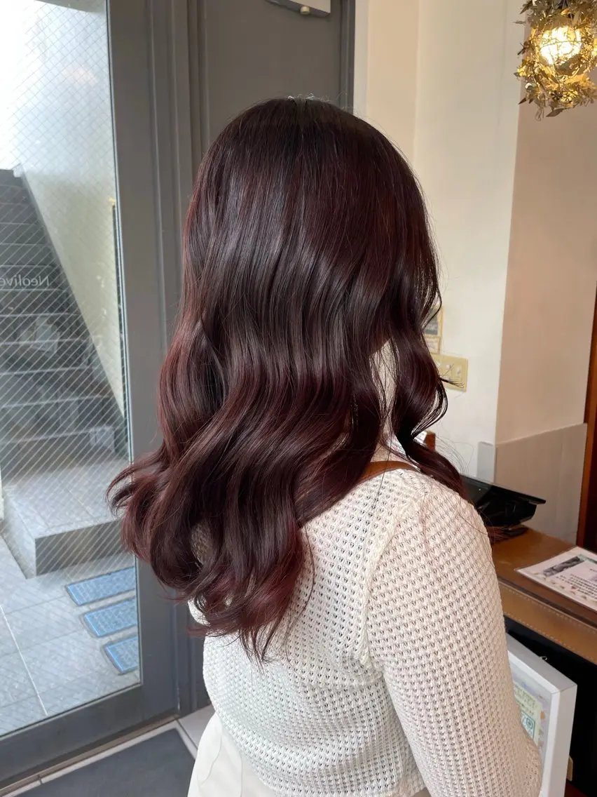 ロング カラー ブラウンカラー ピンクカラー ピンクブラウン CITY./ 鈴木ことはのヘアスタイル