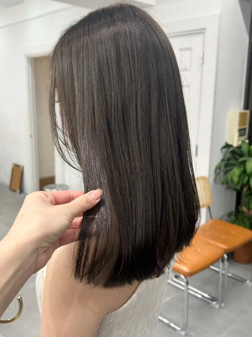 ロング カラー カット ヘアカラー トリートメント レイヤーボブ/ 艶カラー/サナ🌼のヘアスタイル