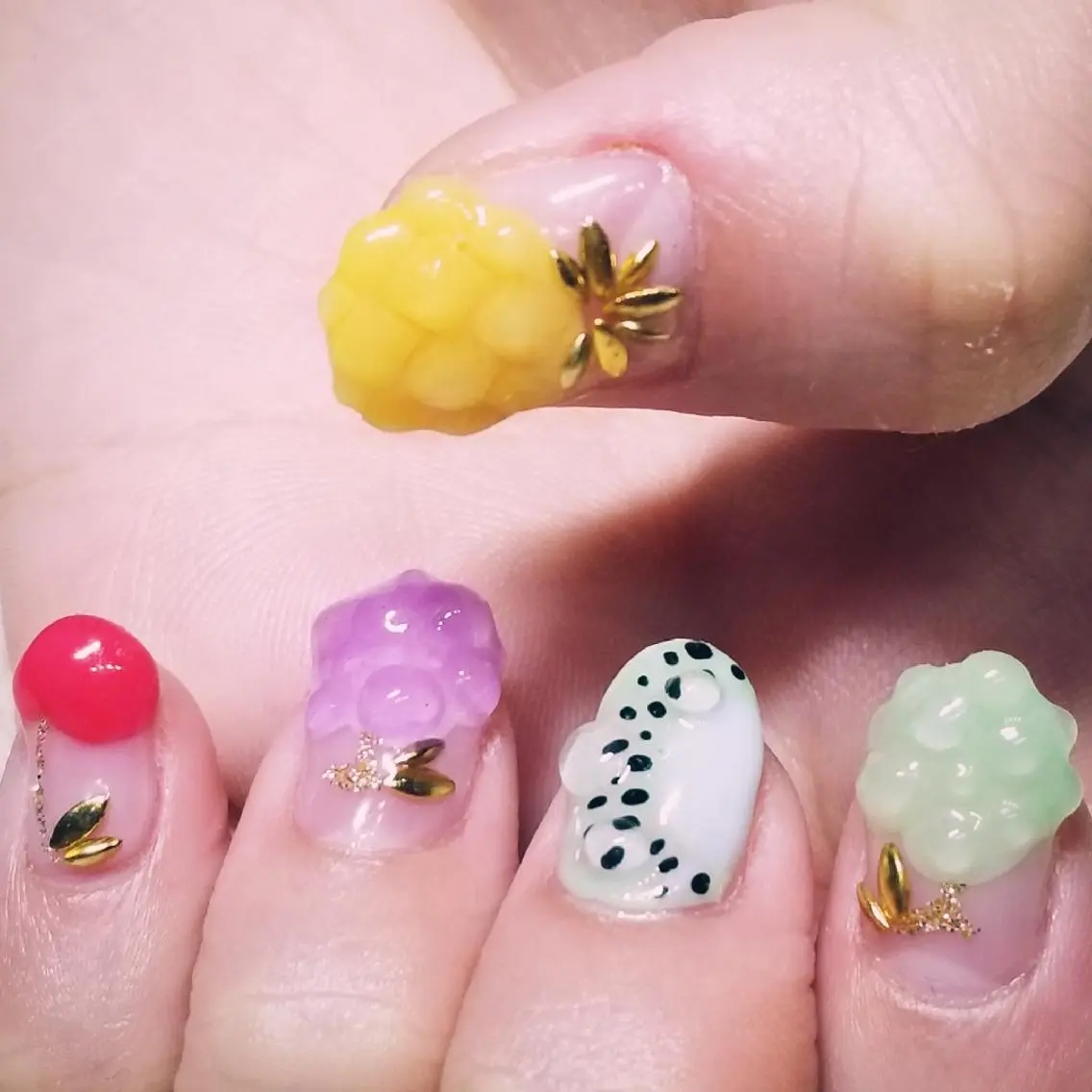 ネイル クリアネイル ハンドネイル よしだ ひろきのネイルデザイン