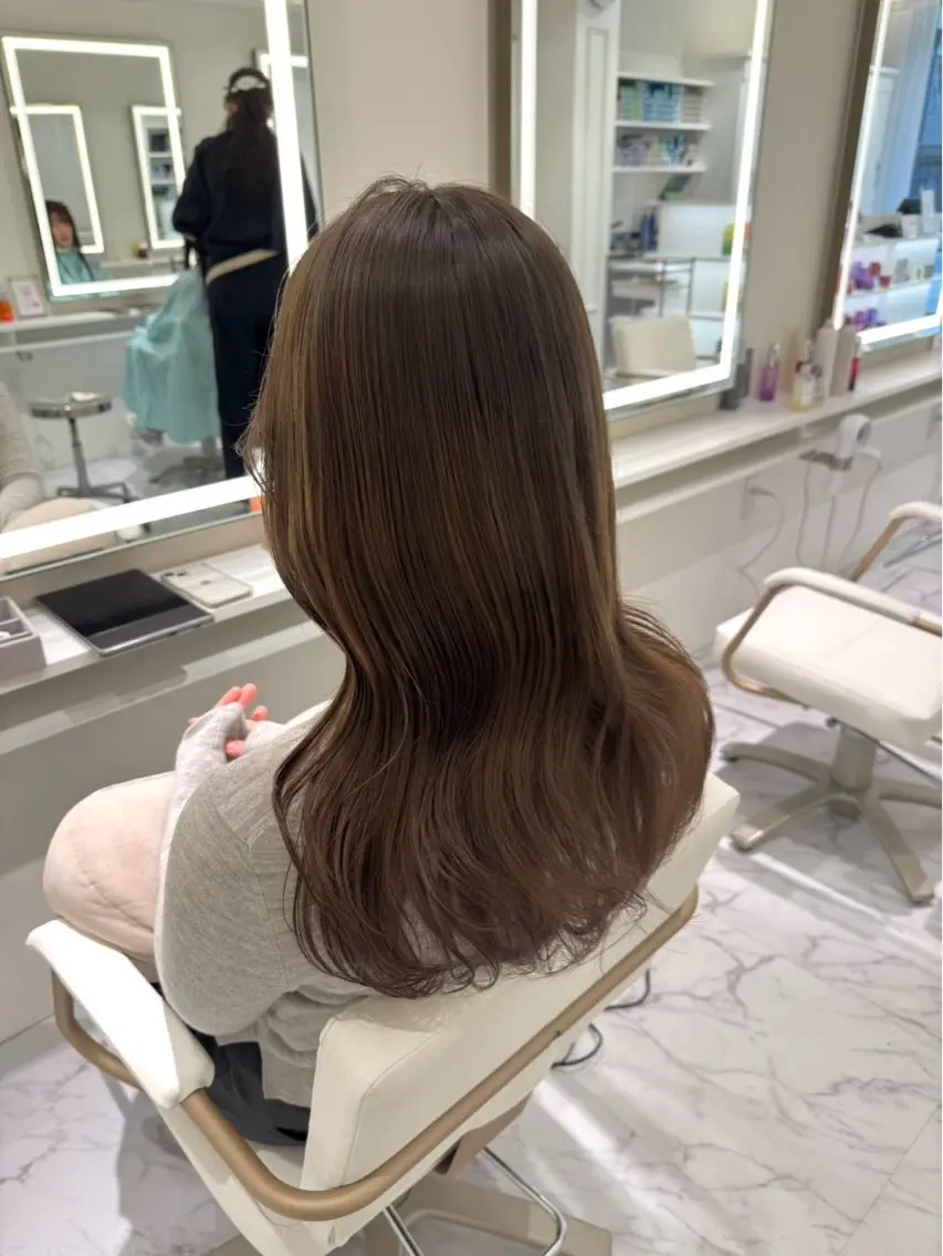 ロング カラー ヘアカラー ParveMix🍀 藤原愛未のヘアスタイル